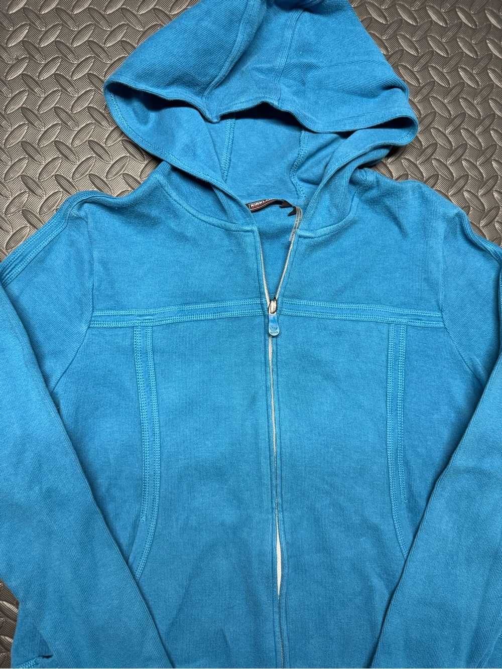 Kirkland Signature Women’s XXL Blue Full Zip Hoodie Sweatshirt - Picture 4 of 13